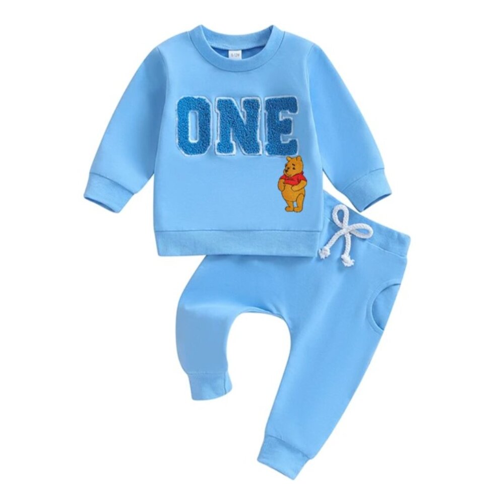 Winnie the Pooh Sweater Pooh Pants First Birthday Pooh Outfit Clothes Leggings